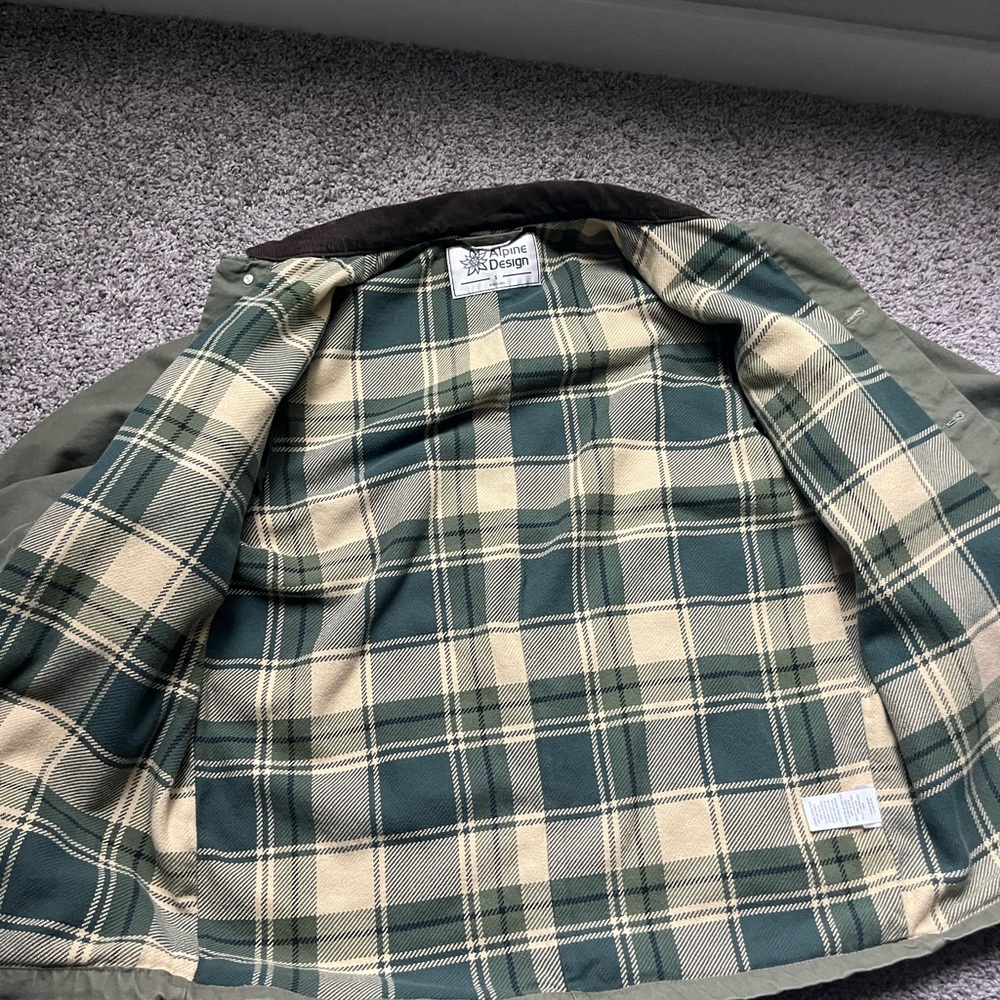 Alpine Design Medium Olive Green Chore Jacket - Picture 4 of 6